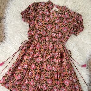 Perry Walker Collective "Dress in Pink/Orange Floral" NWOT